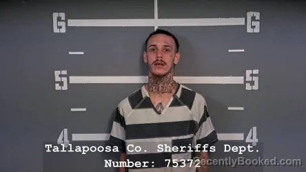 Mugshot of Caleb Bryan Rodriguez booked in Tallapoosa County, Alabama on October 2, 2026