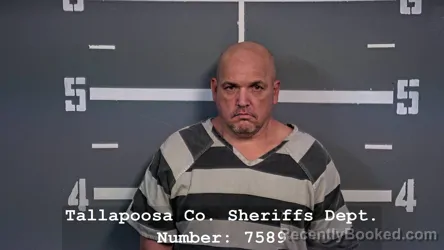 Mugshot of DAVID LAMAR NEWSOME booked in Tallapoosa County, Alabama on March 20, 2026