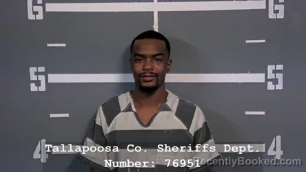 Mugshot of Jarvis Martez Allen booked in Tallapoosa County, Alabama on August 20, 2026