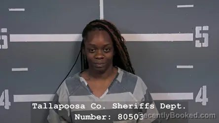 Mugshot of Bianca Juanice Benson booked in Tallapoosa County, Alabama on August 27, 2026