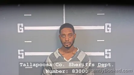 Mugshot of Corzavious Donta   Dreshon Johnson booked in Tallapoosa County, Alabama on October 23, 2026