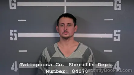 Mugshot of STEVEN TRENT OWENS booked in Tallapoosa County, Alabama on March 9, 2026