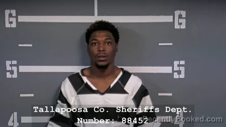 Mugshot of DEMETRIOUS TAVON HARVEY booked in Tallapoosa County, Alabama on April 24, 2026