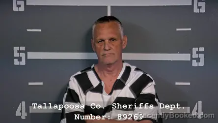 Mugshot of DAVID TODD GLASS booked in Tallapoosa County, Alabama on March 19, 2026