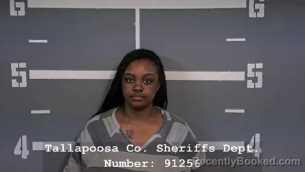 Mugshot of OLYREUNA QUAMYA WYCKOFF booked in Tallapoosa County, Alabama on March 9, 2026