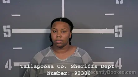Mugshot of Trianna Christelle Lawson booked in Tallapoosa County, Alabama on August 13, 2026
