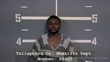 Mugshot of KENDARIUS RAYSHAWN HARRIS booked in Tallapoosa County, Alabama on July 10, 2026