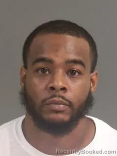 Mugshot of Montre Shammar Harris booked in Charleston County, South Carolina on August 25, 2026
