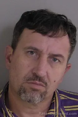 Mugshot of Russell Wayne Simpson booked in Ascension County, Louisiana on June 11, 2026