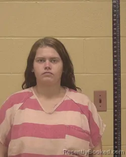 Mugshot of Caley Mae Crump booked in Bossier County, Louisiana on August 10, 2026