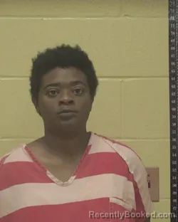 Mugshot of Shemecia Shade Washington booked in Bossier County, Louisiana on August 19, 2026