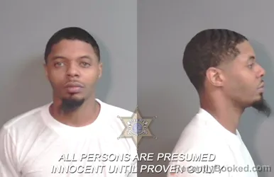 Mugshot of Keondrae Remon Bellow booked in Caddo County, Louisiana on March 12, 2026