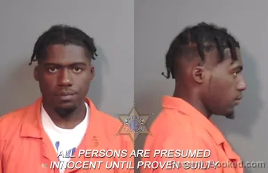 Mugshot of Latrenton Rashard Babers booked in Caddo County, Louisiana on March 12, 2026