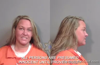 Mugshot of Christina Danielle Brooks booked in Caddo County, Louisiana on March 13, 2026