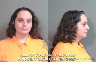 Mugshot of Samantha Williams booked in Caddo County, Louisiana on March 13, 2026