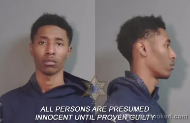 Mugshot of Keyshun Jaclaudis Johnson booked in Caddo County, Louisiana on March 17, 2026