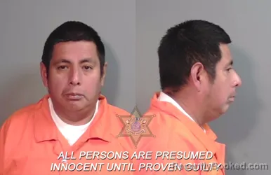 Mugshot of Jesus Visoso Cruz booked in Caddo County, Louisiana on March 18, 2026