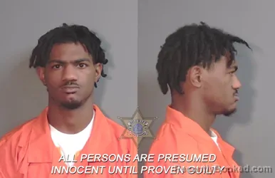 Mugshot of De'andre Marquise Frierson booked in Caddo County, Louisiana on March 18, 2026