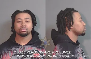 Mugshot of Malik Rashaad Muscove booked in Caddo County, Louisiana on March 18, 2026