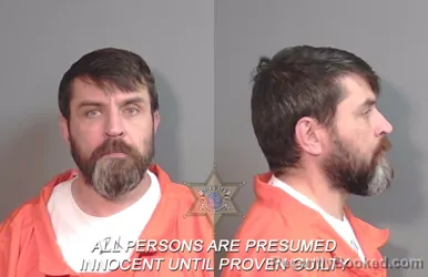 Mugshot of Jeremy Scott Miller booked in Caddo County, Louisiana on March 18, 2026