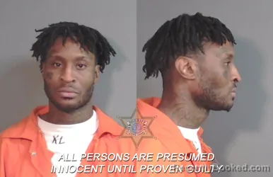 Mugshot of Lewilliam M'rantes S'ron Adger booked in Caddo County, Louisiana on March 20, 2026