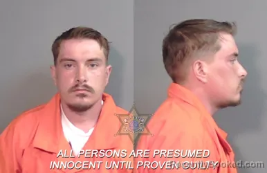 Mugshot of Caleb Artyom Cariere booked in Caddo County, Louisiana on March 21, 2026