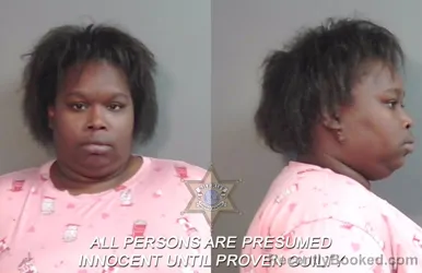 Mugshot of Geneva Nicole Lewis booked in Caddo County, Louisiana on March 22, 2026