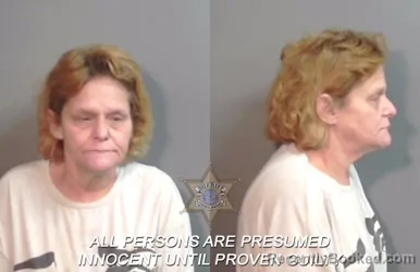 Mugshot of Dayna Lynn L. Emley booked in Caddo County, Louisiana on March 24, 2026