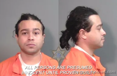 Mugshot of Luis Santiago Cabrera booked in Caddo County, Louisiana on March 24, 2026