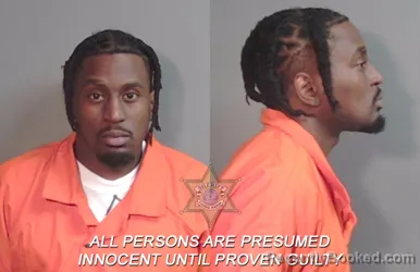 Mugshot of Dkwavious Tremale Smith booked in Caddo County, Louisiana on March 25, 2026