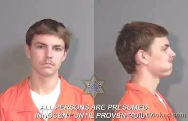 Mugshot of Wyatt Layne Sanders booked in Caddo County, Louisiana on March 25, 2026