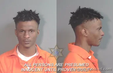 Mugshot of Ja'quayvion Aarnell Jones booked in Caddo County, Louisiana on March 27, 2026