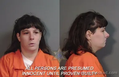 Mugshot of Amber Michelle Fetsch booked in Caddo County, Louisiana on March 28, 2026