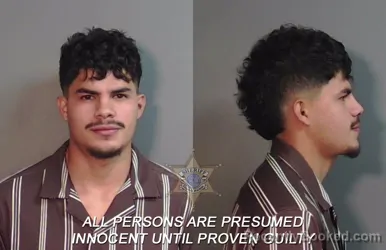 Mugshot of Yoany David Reyes booked in Caddo County, Louisiana on March 29, 2026