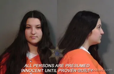 Mugshot of Zoie Alese Tilley booked in Caddo County, Louisiana on March 29, 2026