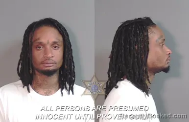 Mugshot of Lakendrick Danterrius Scroggins booked in Caddo County, Louisiana on March 31, 2026