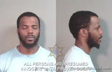 Mugshot of Dequell Dewayne George booked in Caddo County, Louisiana on March 31, 2026