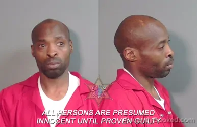 Mugshot of Alonzo Jermaine Jackson booked in Caddo County, Louisiana on April 1, 2026