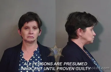 Mugshot of Callie Randels Landrum booked in Caddo County, Louisiana on April 1, 2026