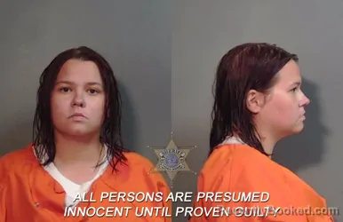 Mugshot of Megan Brianne White booked in Caddo County, Louisiana on April 1, 2026