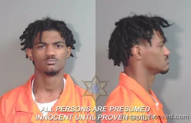 Mugshot of De'andre Marquise Frierson booked in Caddo County, Louisiana on April 2, 2026