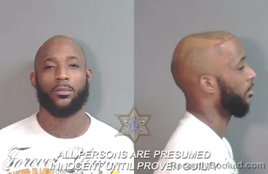 Mugshot of Isaac Trudonnious Johnson booked in Caddo County, Louisiana on April 2, 2026