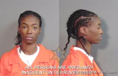 Mugshot of Arianna Simone White booked in Caddo County, Louisiana on April 6, 2026