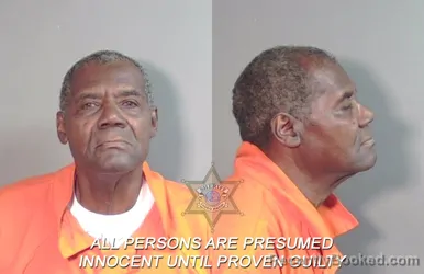 Mugshot of Larry Charles Hall booked in Caddo County, Louisiana on April 6, 2026