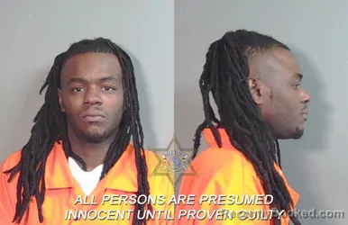 Mugshot of Mario Deundre Jackson booked in Caddo County, Louisiana on April 9, 2026