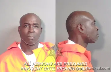 Mugshot of Reginald Brent Rainey booked in Caddo County, Louisiana on April 26, 2026