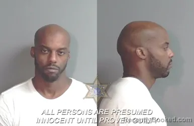 Mugshot of Derrick Tyrone Moore booked in Caddo County, Louisiana on August 16, 2026