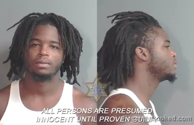 Mugshot of Franklin Davion Williams booked in Caddo County, Louisiana on August 17, 2026