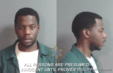 Mugshot of Jaquarius Jamal Cahill booked in Caddo County, Louisiana on September 11, 2026