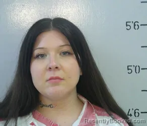 Mugshot of LARISSA LARAE MARZEK booked in Grant County, Louisiana on March 28, 2026